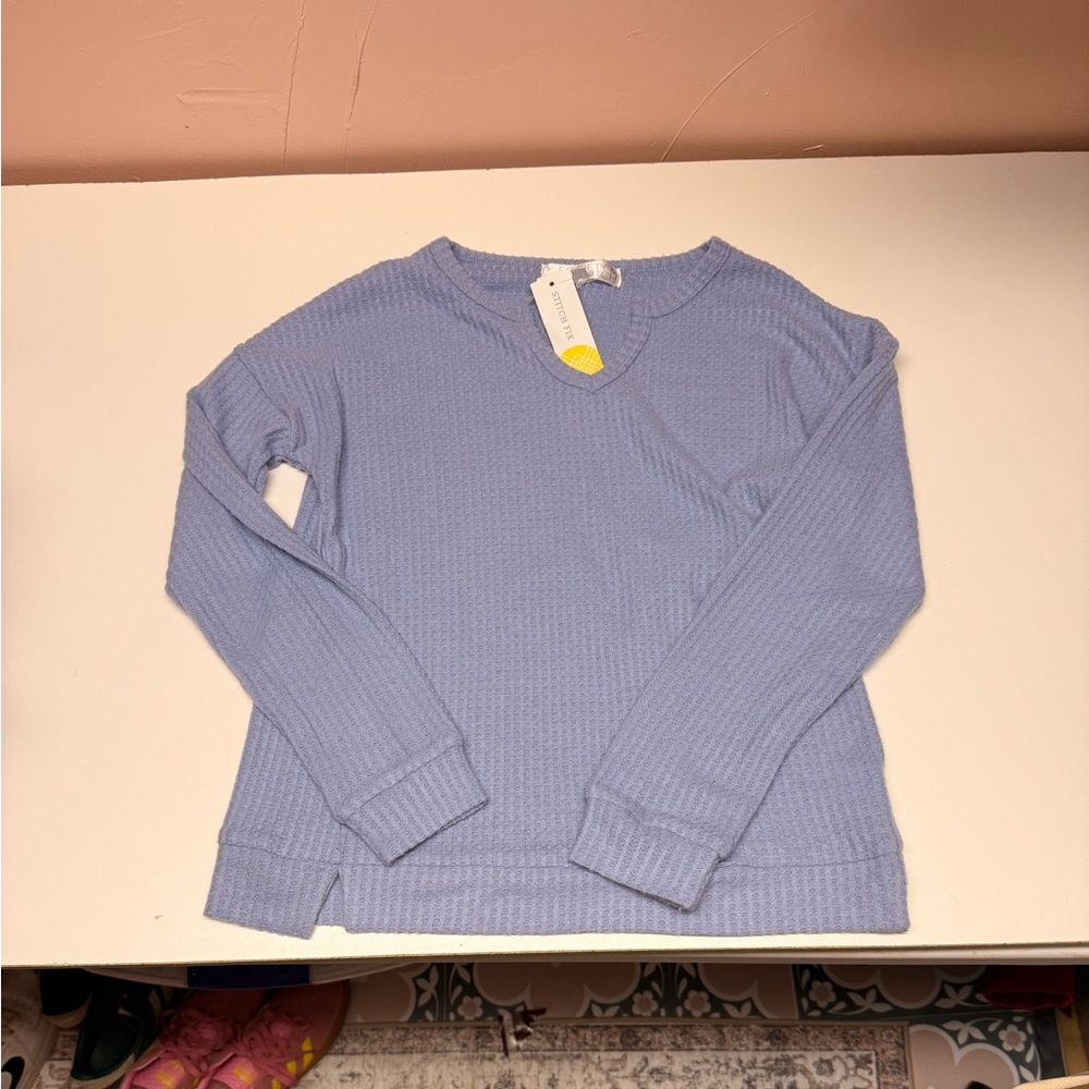 Society & Stitch Light Blue Long Sleeve Top- youth large